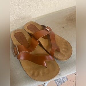 Yokono size 6 leather women’s sandal made in Spain